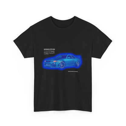 JDM- Nissan GTR34 Aura Graphic Shirt